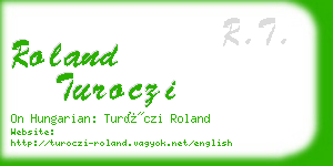 roland turoczi business card